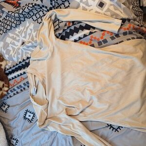 Women's Cream Long Sleeve Top